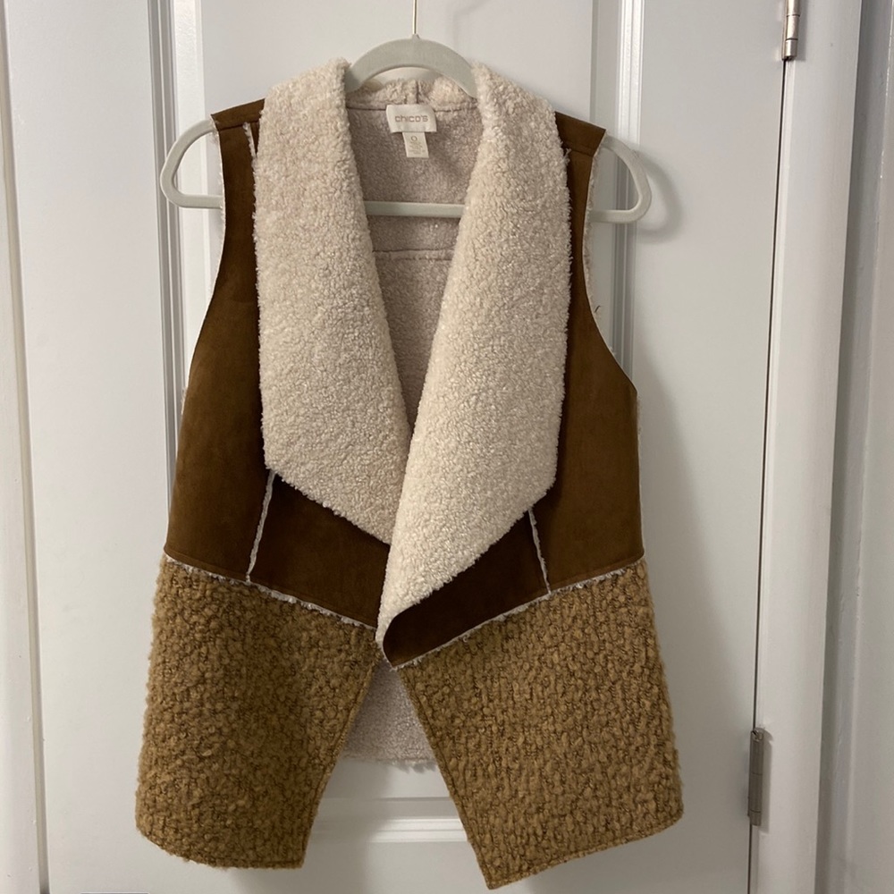 Chicos Sherpa vest